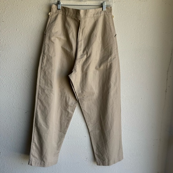 ILANA KOHN Beige High Waisted HUXIE PANTS in TOAST - Picture 7 of 9